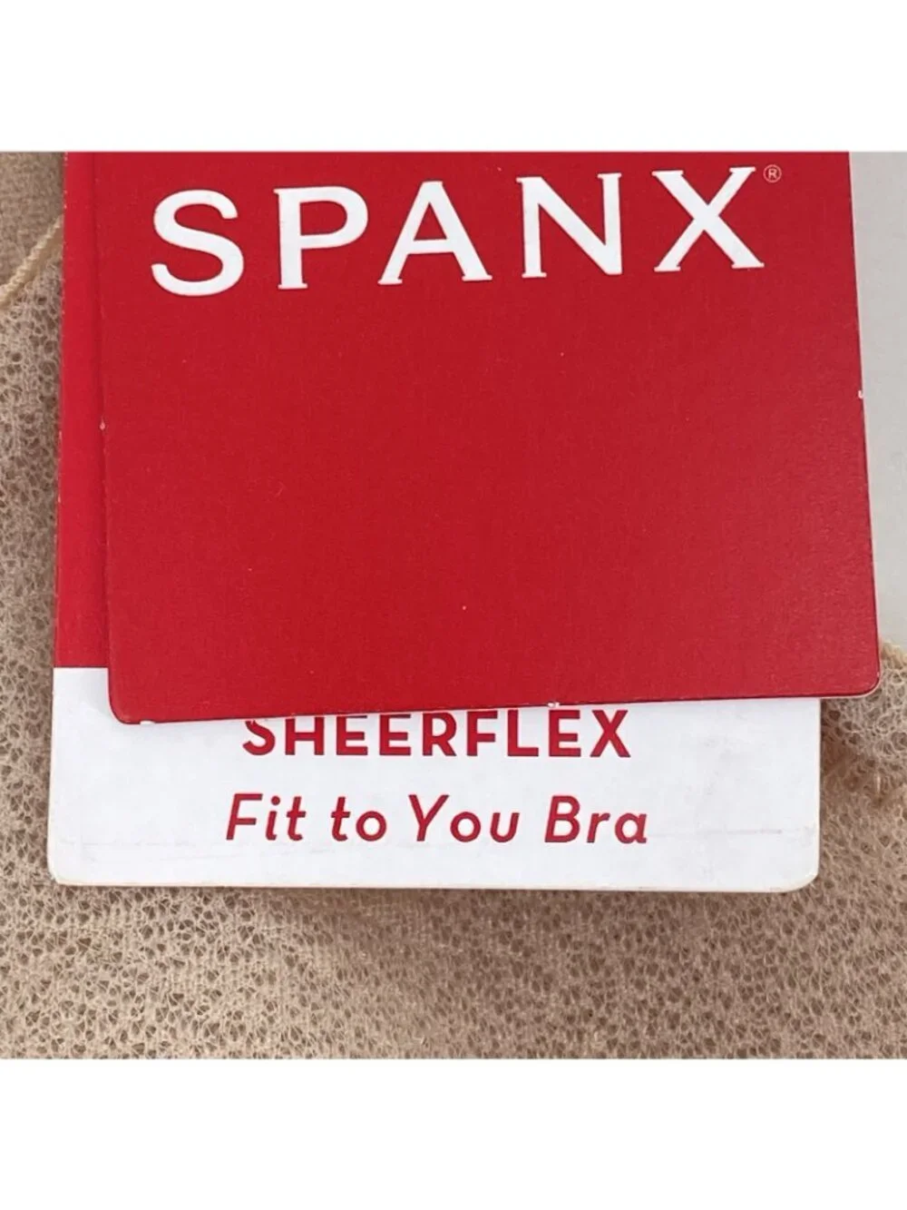 NWT Spanx SheerFlex Fit to You Demi Bra Size XS, Cup A/B/C in Champagne Beige